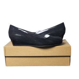 Trotters Womens Lauren Herringbone Slip-On Pump Heels 6.5 New in Box Career